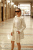 Eco Blazer Linen Classic Tailoring Off White Golden