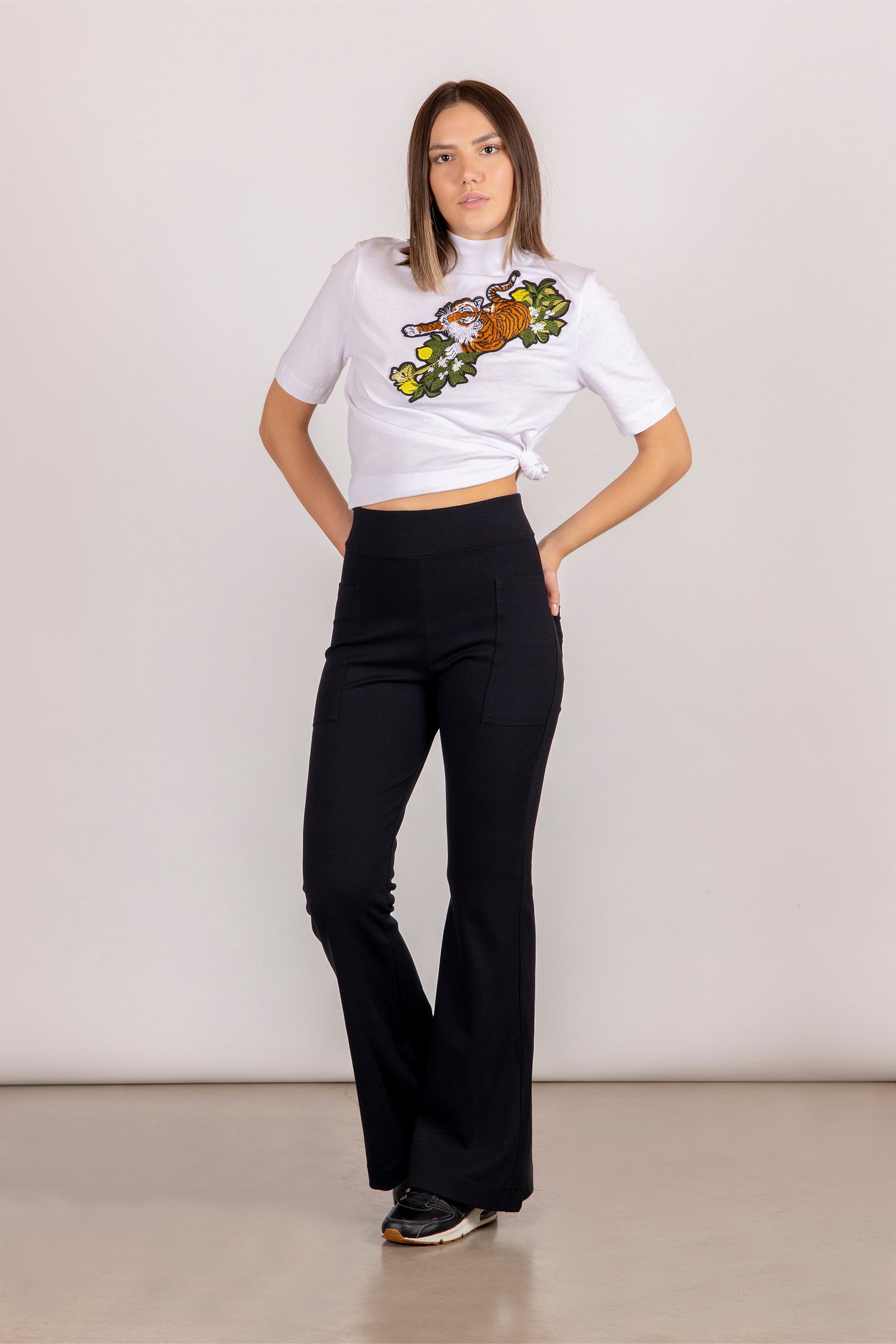 Maglietta Eco Leopardo Bianco