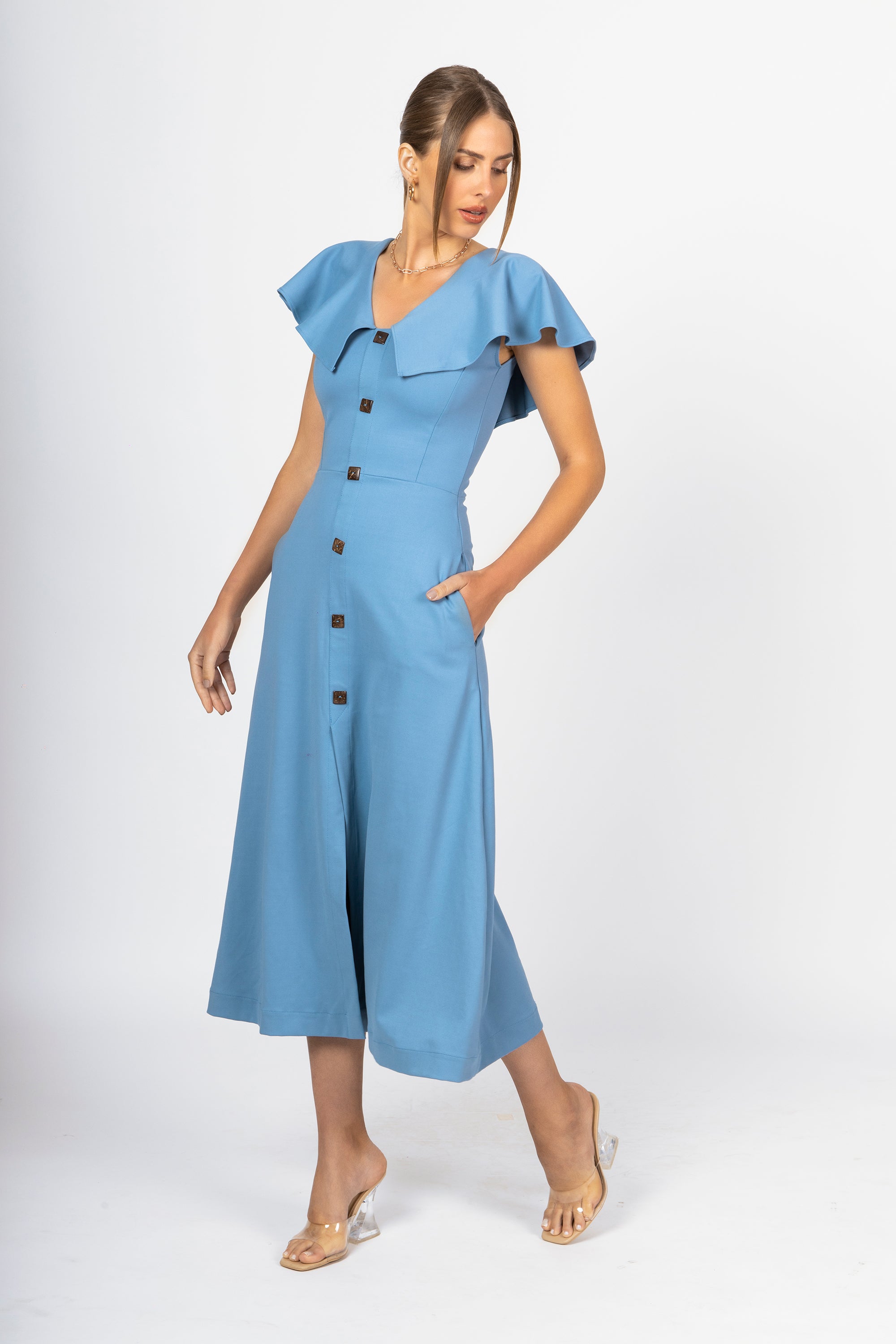 Vestido Jouple Libelula Azul