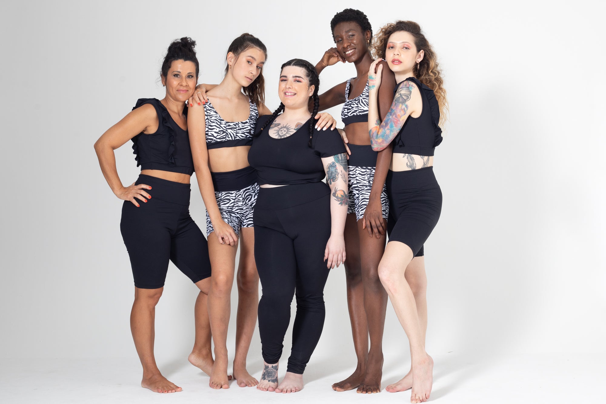 Bio Bike Shorts Cintura Alta Light Preto