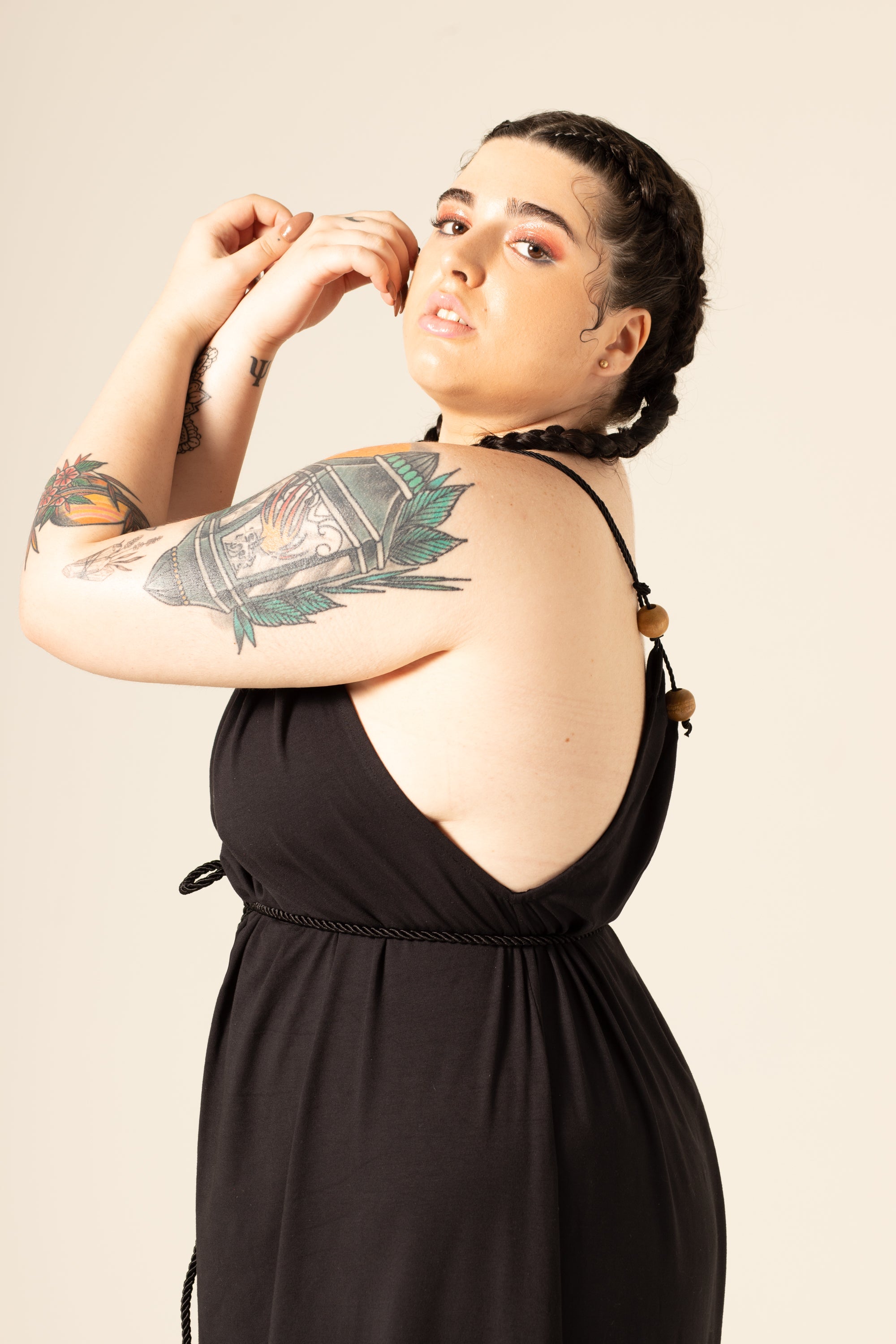 Eco Maxi Dress "Cortina Taty" Black