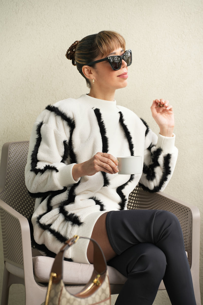 Pre-sale Maxi Pullover Fur Fake Valeria
