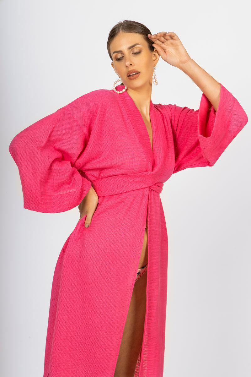 Jade Pink Candy kimono