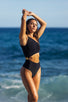 Costume da bagno asimmetrico Star Nero