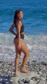 Costume da bagno asimmetrico Star Nero