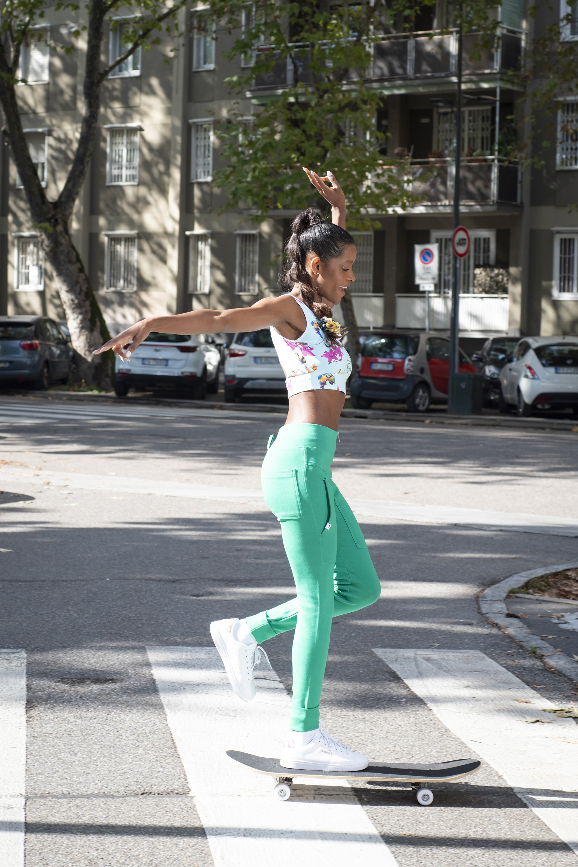 Bio Jogger Leggings Com Bolsos Verde Amazônia