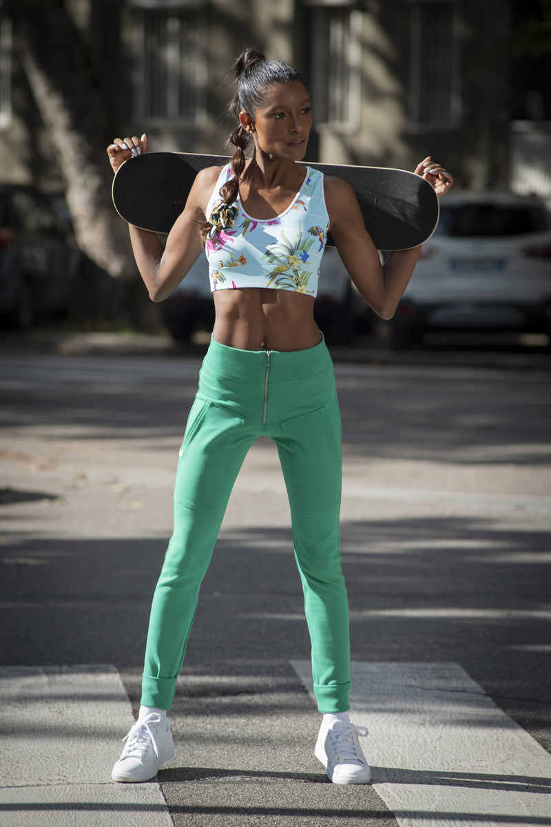 Bio Jogger Leggings Com Bolsos Verde Amazônia