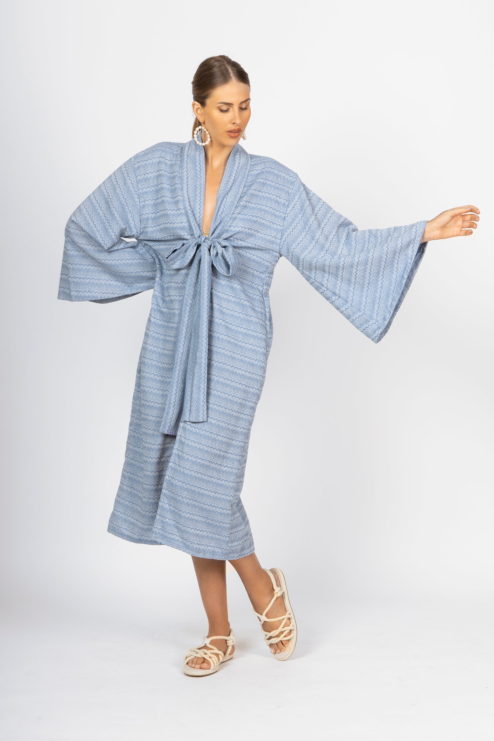 Kimono Chevron Chiara Cielo