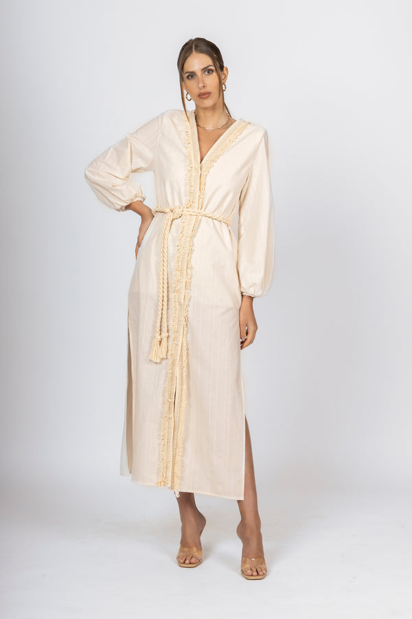 Vestido Kimono Off White