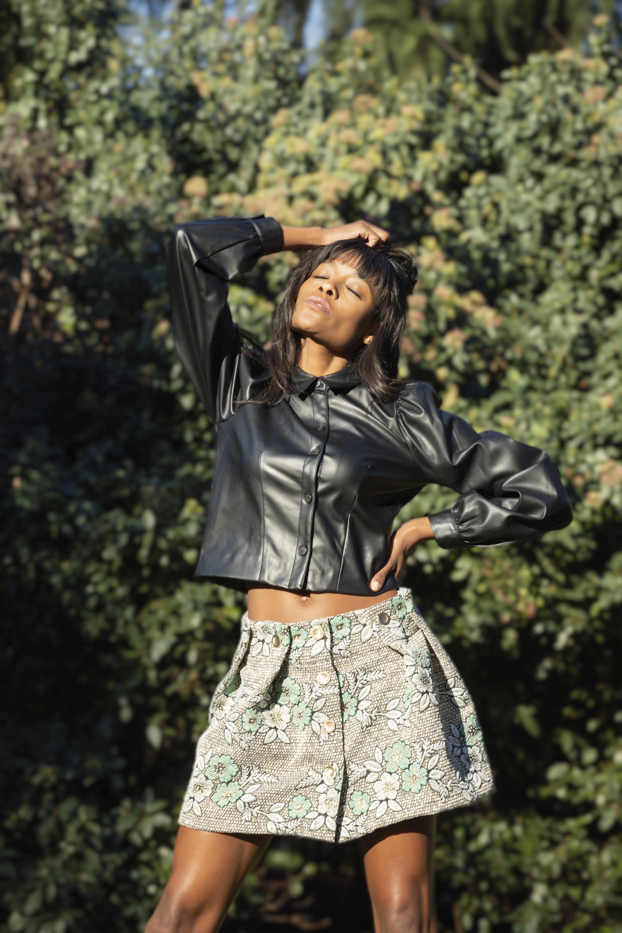 Minissaia Sophia Jacquard Floral