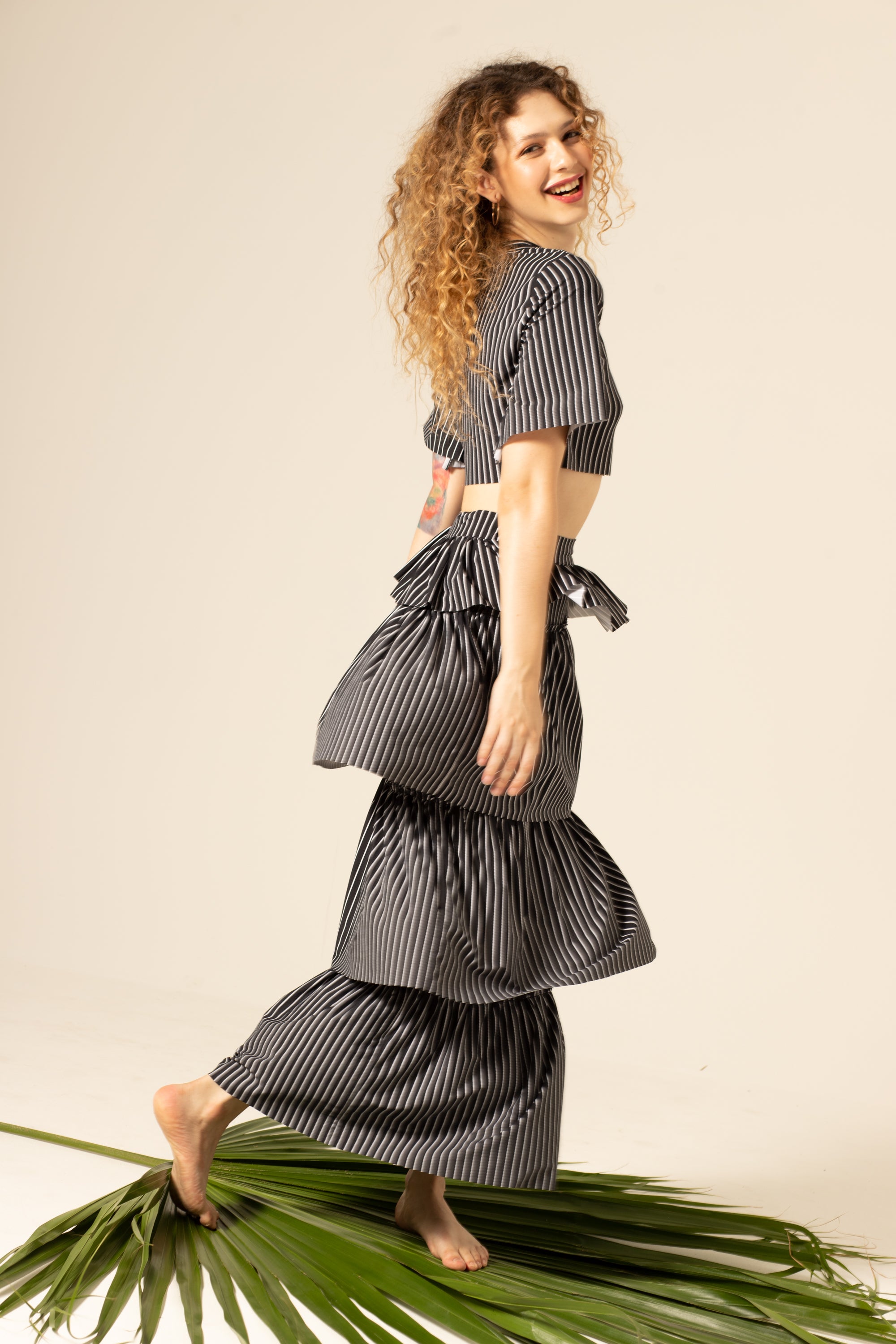 Bio Saia Camadas Paty Stripes